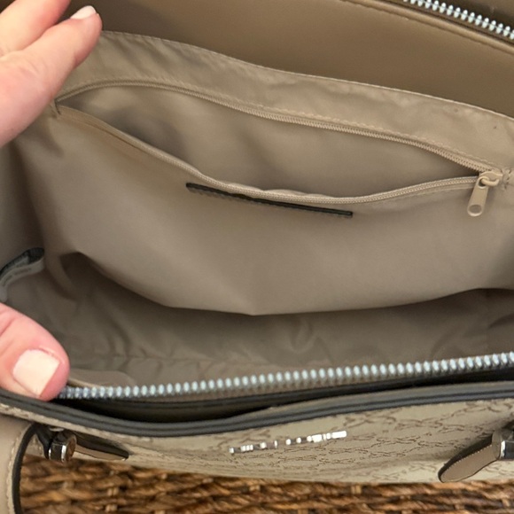 Nine West Beige Patterned Tote Bag - Picture 3 of 4